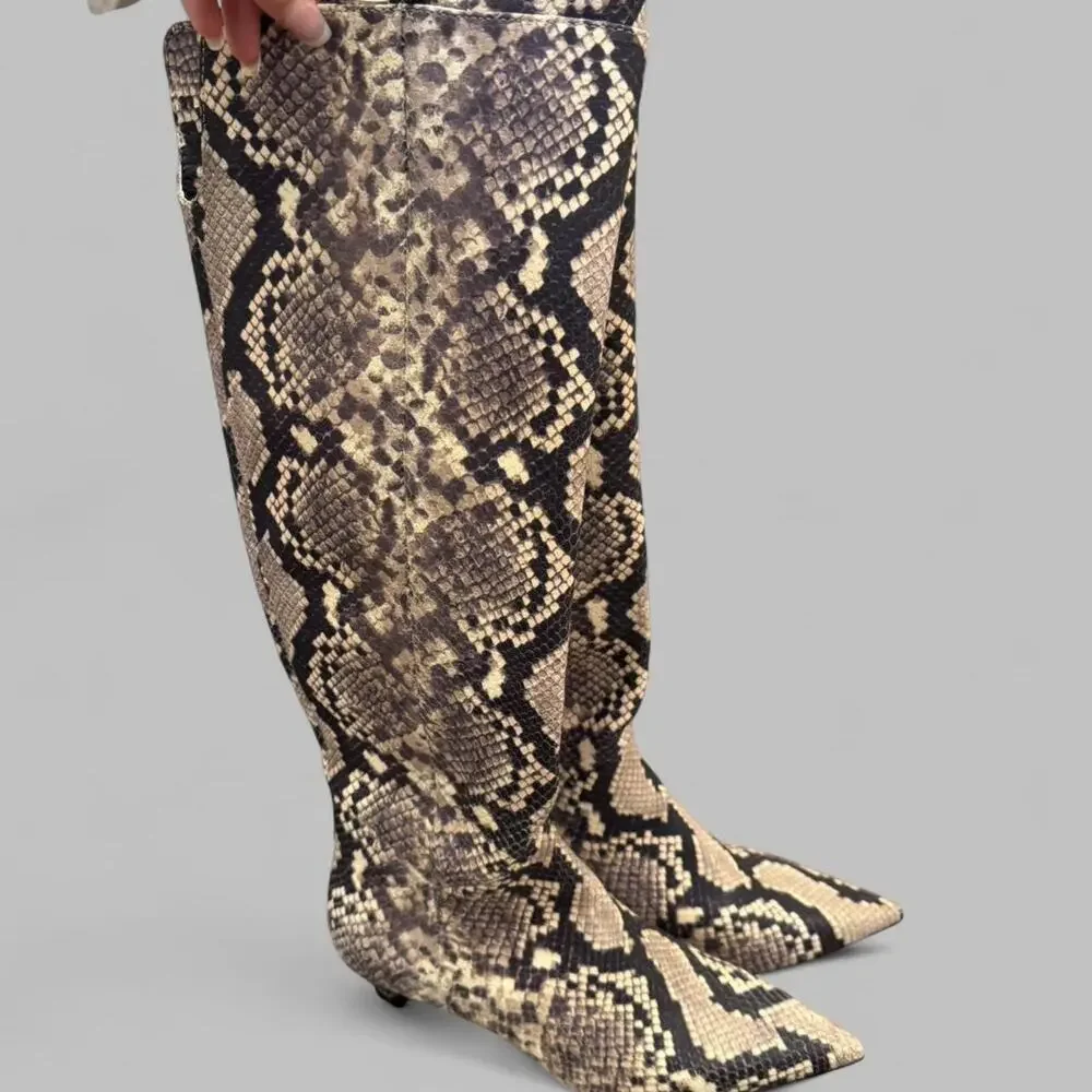 Gianni bini snakeskin knee high - Picture 3 of 6